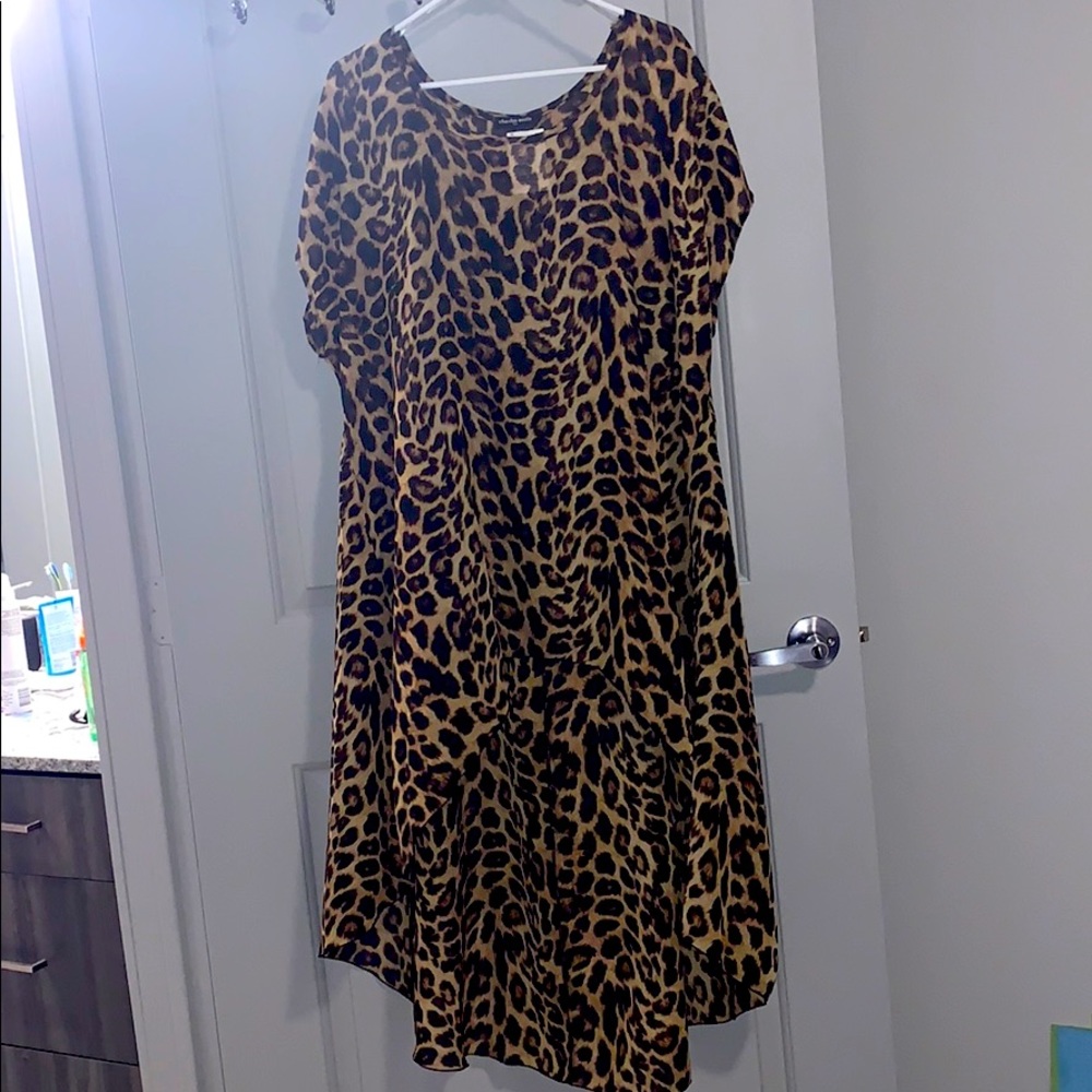 Leopard long tail shirt